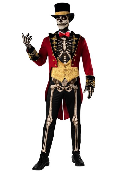 male skeleton costume